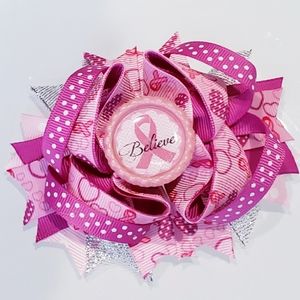 Cancer awareness bow